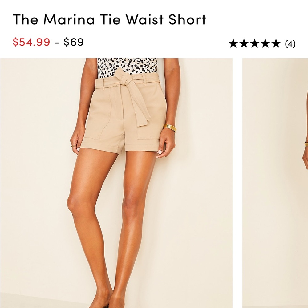 Ann Taylor Tie Waist shorts
